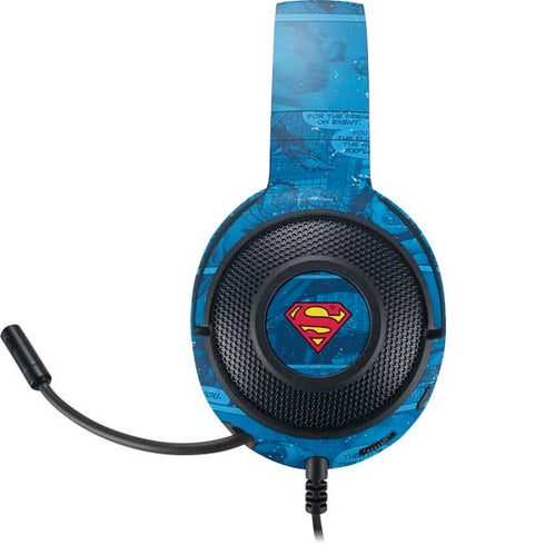 DC Comics Superman Logo Background Pattern Razer Kraken X Skin